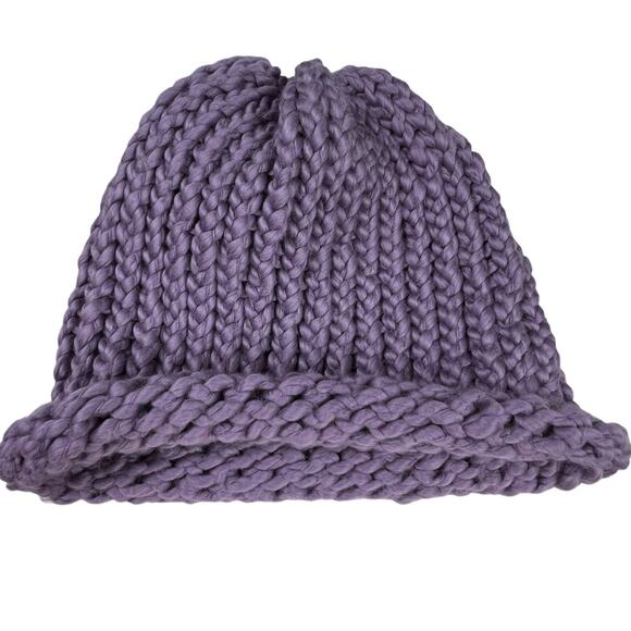 Soft Slouchy Handmade Winter Hat Toque Toboggan Light Purple Gift Idea - Picture 1 of 10
